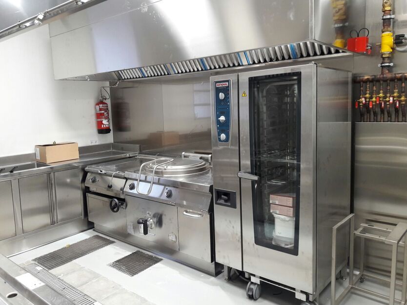 Cocina central en Barcelona